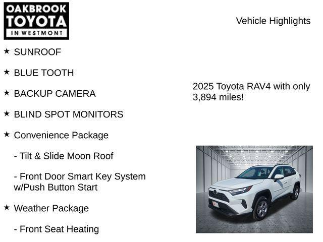used 2025 Toyota RAV4 car, priced at $35,999