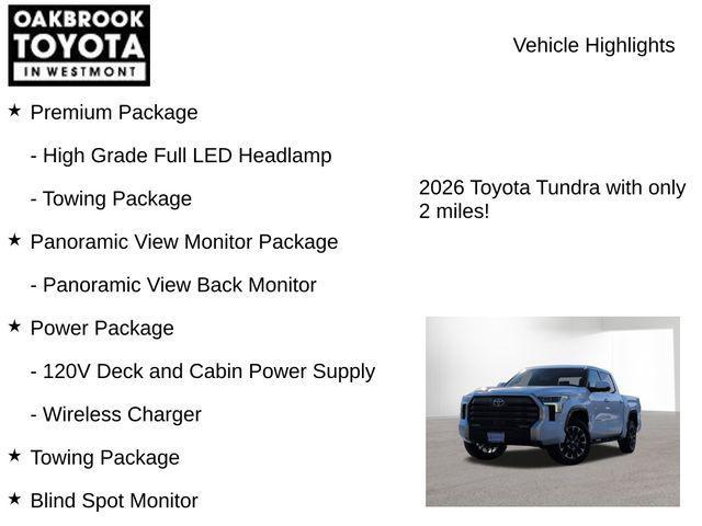new 2026 Toyota Tundra car, priced at $58,635