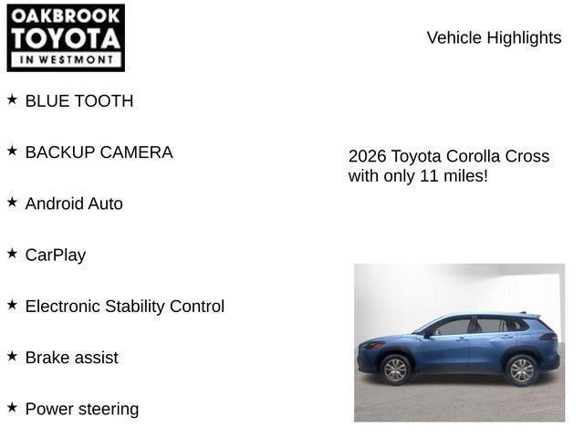 used 2026 Toyota Corolla Cross car, priced at $26,500