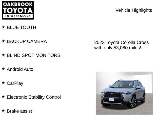used 2023 Toyota Corolla Cross car, priced at $23,999
