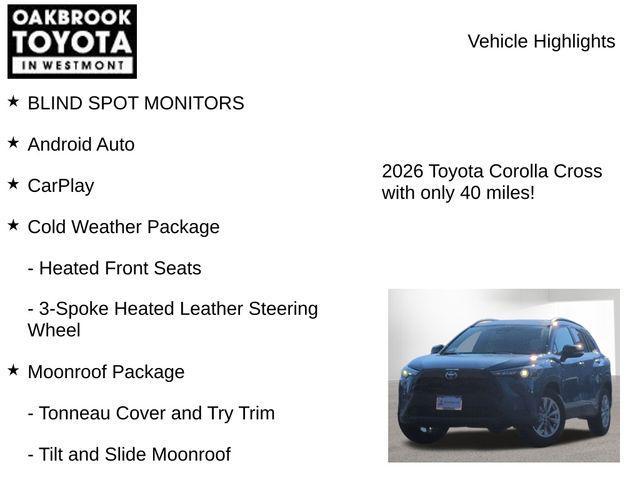 new 2026 Toyota Corolla Cross car, priced at $31,217