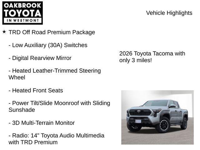 new 2026 Toyota Tacoma car, priced at $52,340