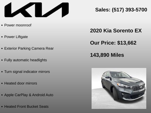 used 2020 Kia Sorento car, priced at $13,662