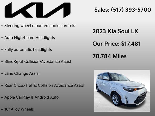 used 2023 Kia Soul car, priced at $17,481