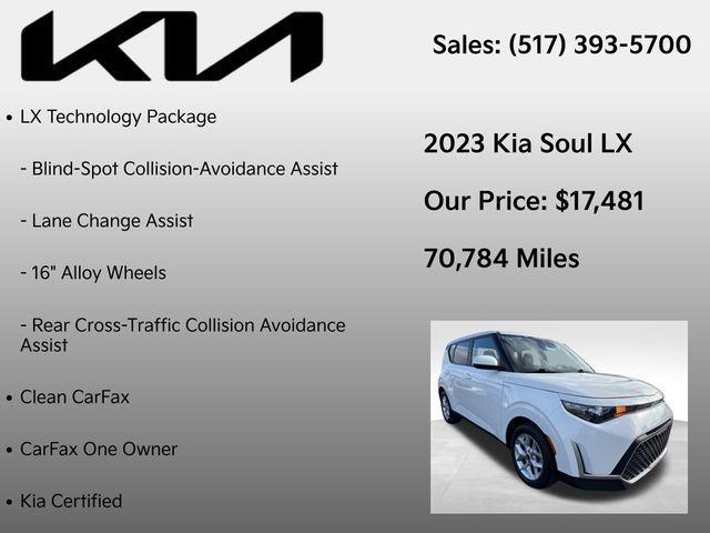 used 2023 Kia Soul car, priced at $17,481