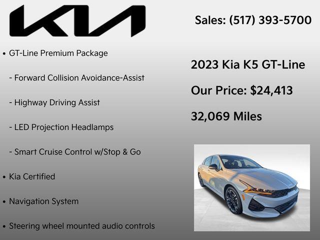 used 2023 Kia K5 car, priced at $24,413