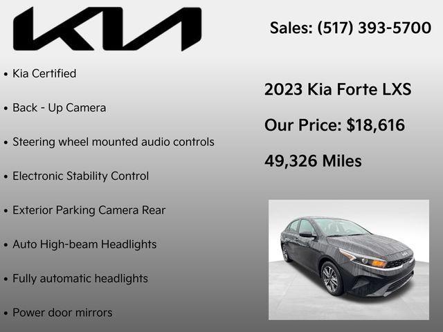 used 2023 Kia Forte car, priced at $18,616