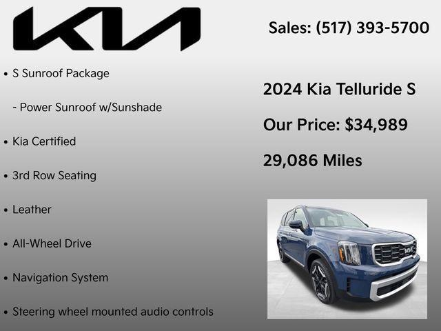 used 2024 Kia Telluride car, priced at $34,989