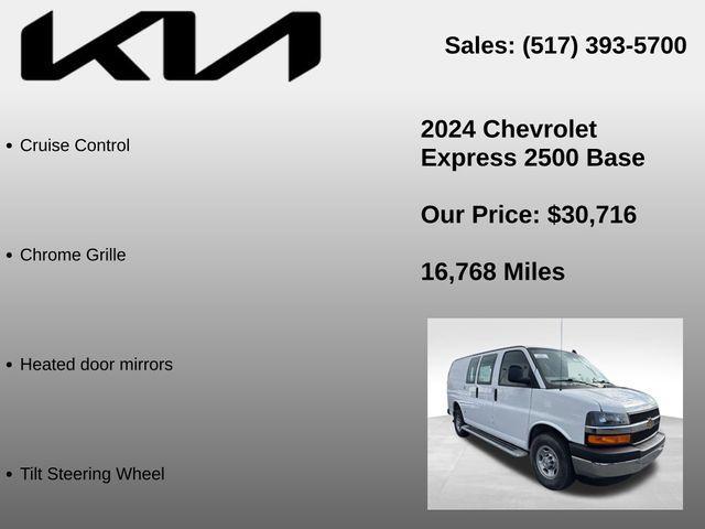 used 2024 Chevrolet Express 2500 car, priced at $30,716