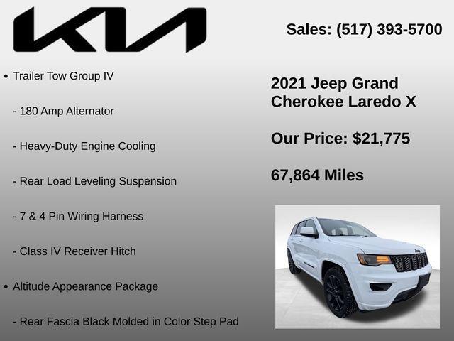 used 2021 Jeep Grand Cherokee car, priced at $21,775