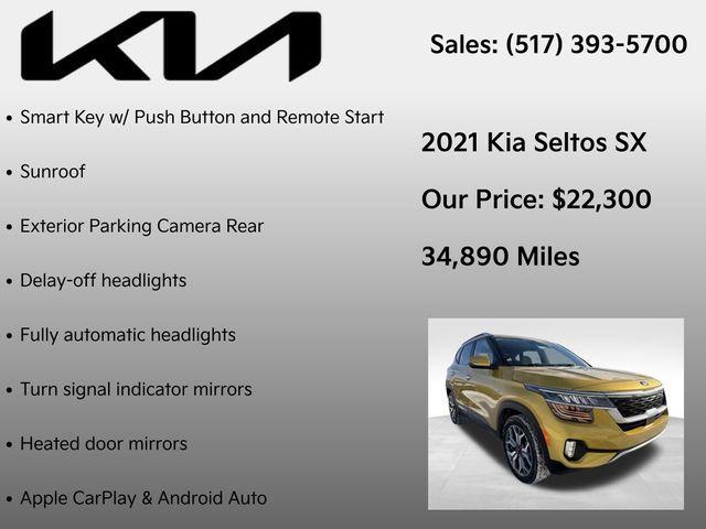 used 2021 Kia Seltos car, priced at $22,300