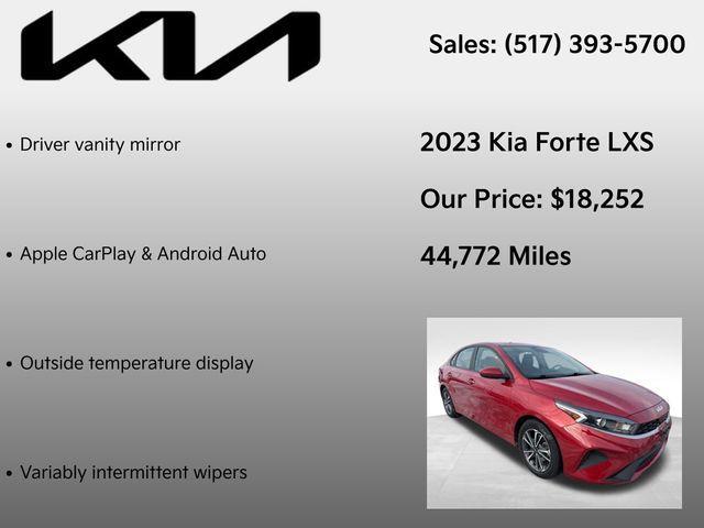 used 2023 Kia Forte car, priced at $18,252
