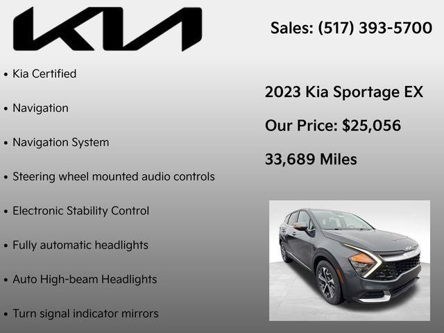used 2023 Kia Sportage car, priced at $25,056