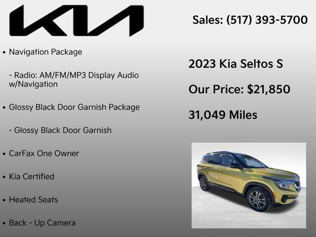 used 2023 Kia Seltos car, priced at $21,850