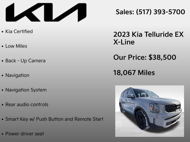 used 2023 Kia Telluride car, priced at $38,500