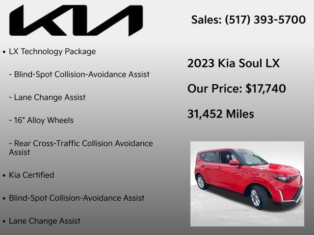 used 2023 Kia Soul car, priced at $17,740