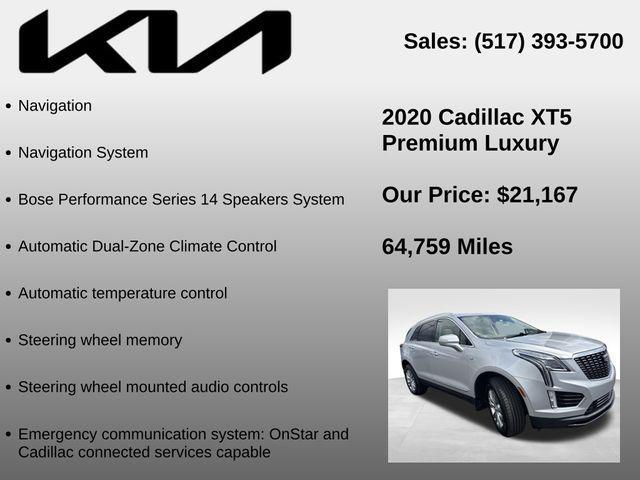 used 2020 Cadillac XT5 car, priced at $21,167