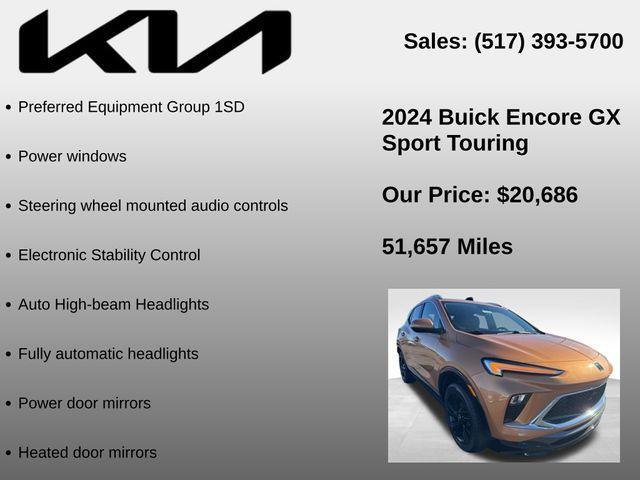 used 2024 Buick Encore GX car, priced at $20,686