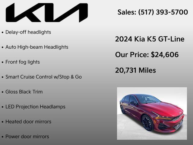 used 2024 Kia K5 car, priced at $24,606