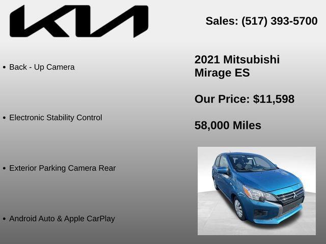used 2021 Mitsubishi Mirage car, priced at $11,598