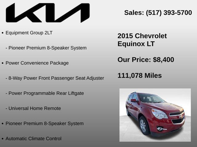 used 2015 Chevrolet Equinox car, priced at $8,400
