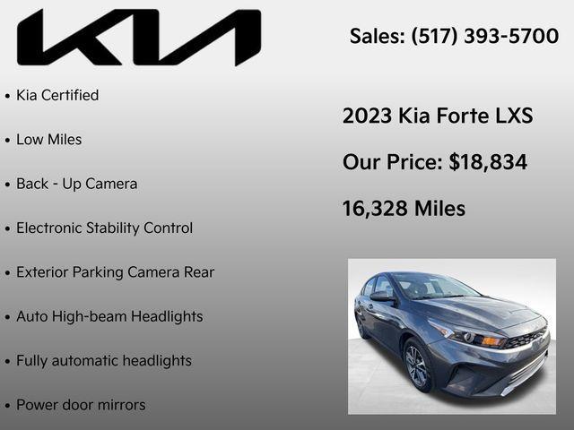 used 2023 Kia Forte car, priced at $18,834