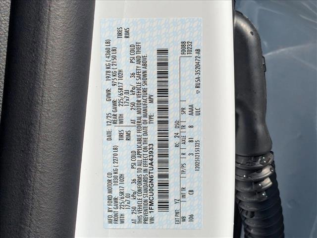 new 2026 Ford Escape car, priced at $27,156