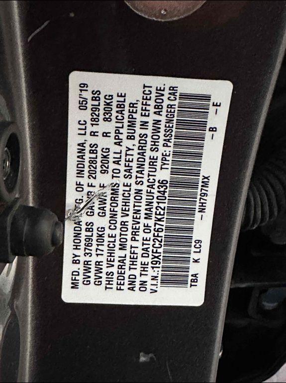 used 2019 Honda Civic car, priced at $14,985