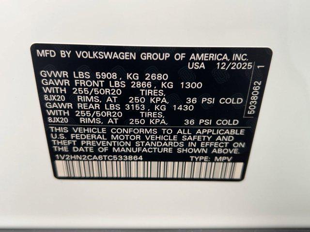 new 2026 Volkswagen Atlas car, priced at $48,031