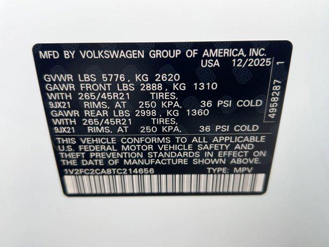 new 2026 Volkswagen Atlas Cross Sport car, priced at $54,561