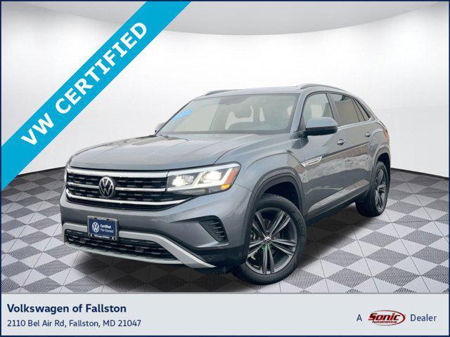 used 2022 Volkswagen Atlas Cross Sport car, priced at $27,999
