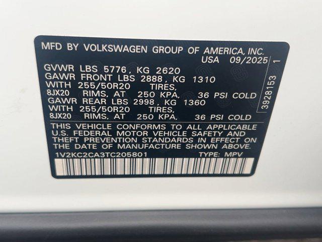 new 2026 Volkswagen Atlas Cross Sport car, priced at $47,551