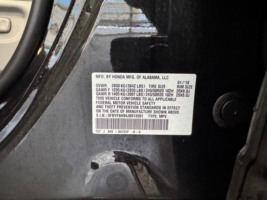 used 2018 Honda Pilot car, priced at $24,750