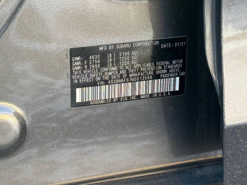 used 2021 Subaru Legacy car, priced at $16,900