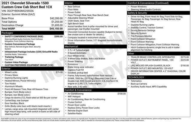 used 2021 Chevrolet Silverado 1500 car, priced at $25,773