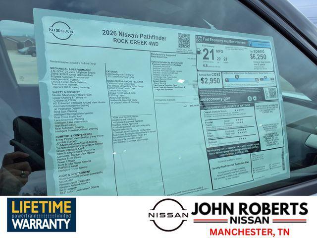 new 2026 Nissan Pathfinder car, priced at $44,480