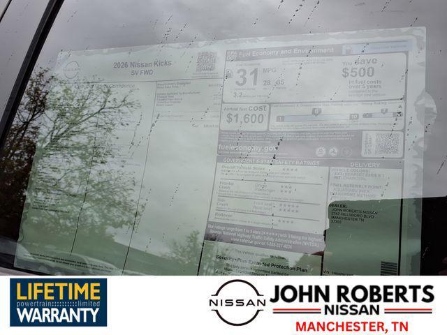 new 2026 Nissan Kicks car, priced at $24,212