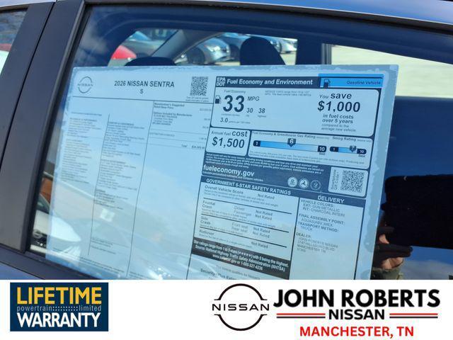 new 2026 Nissan Sentra car, priced at $22,247