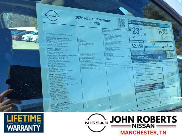 new 2026 Nissan Pathfinder car, priced at $45,359