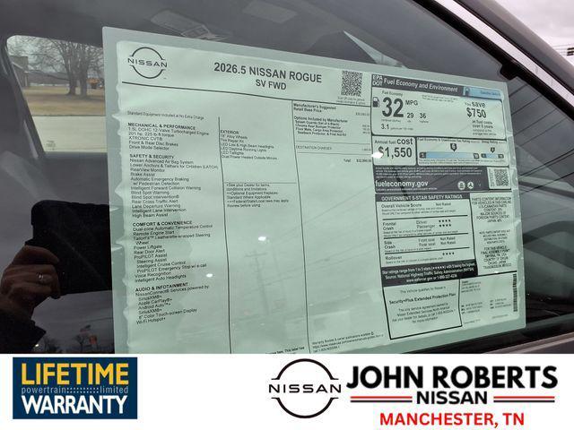 new 2026 Nissan Rogue car, priced at $26,858