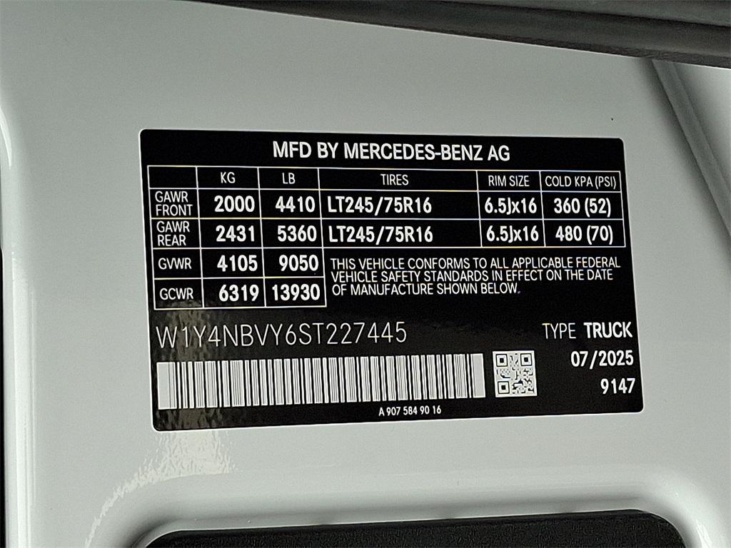 new 2025 Mercedes-Benz Sprinter 2500 car, priced at $75,151