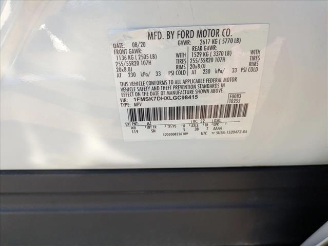 used 2020 Ford Explorer car, priced at $17,998