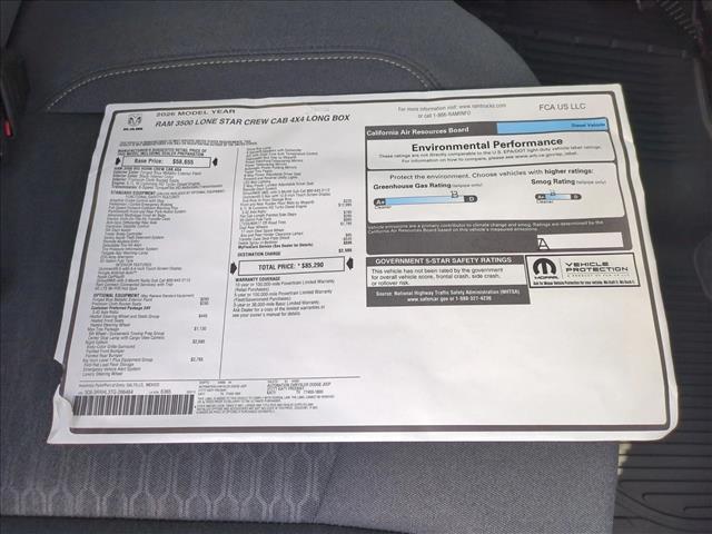 new 2026 Ram 3500 car, priced at $72,991