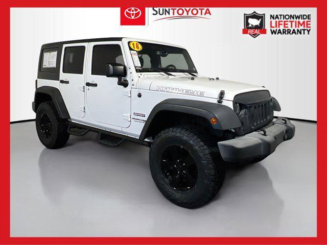used 2018 Jeep Wrangler JK Unlimited car, priced at $18,539