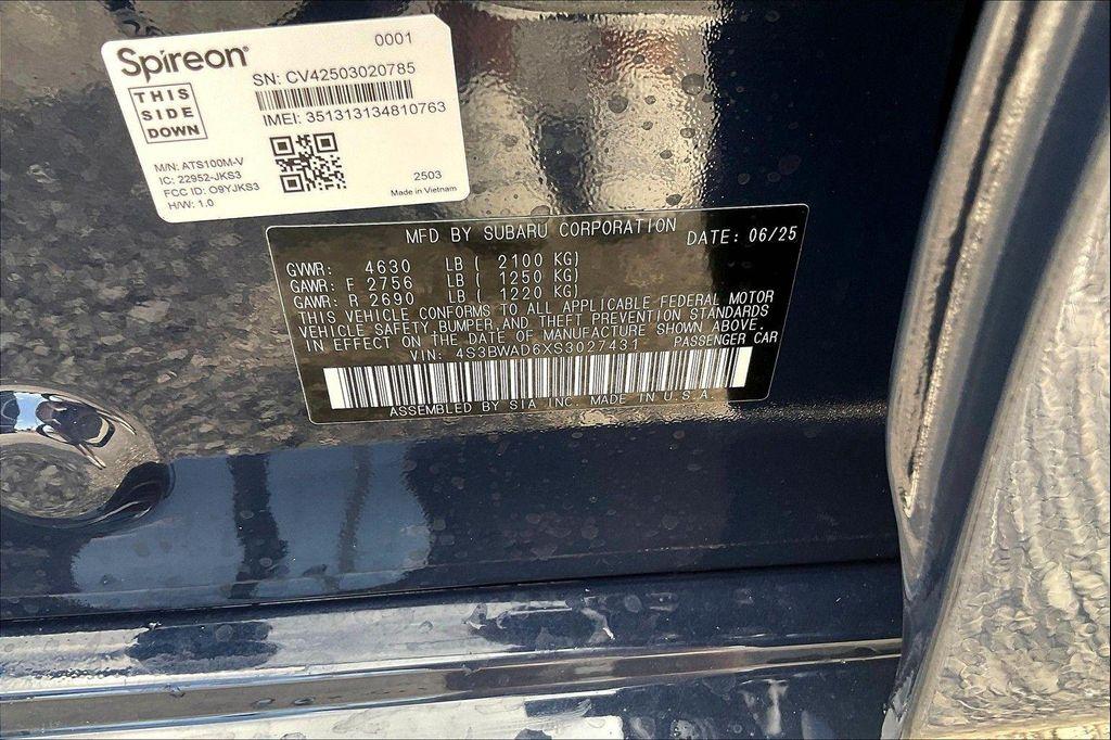 new 2025 Subaru Legacy car, priced at $29,537