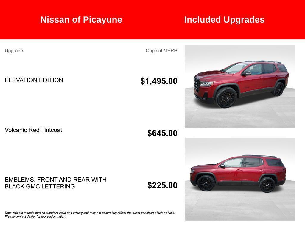 used 2023 GMC Acadia car, priced at $26,389