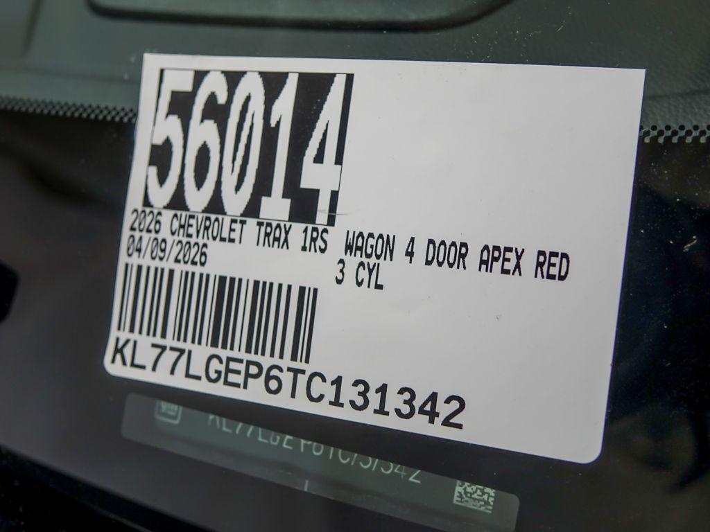 new 2026 Chevrolet Trax car, priced at $23,738