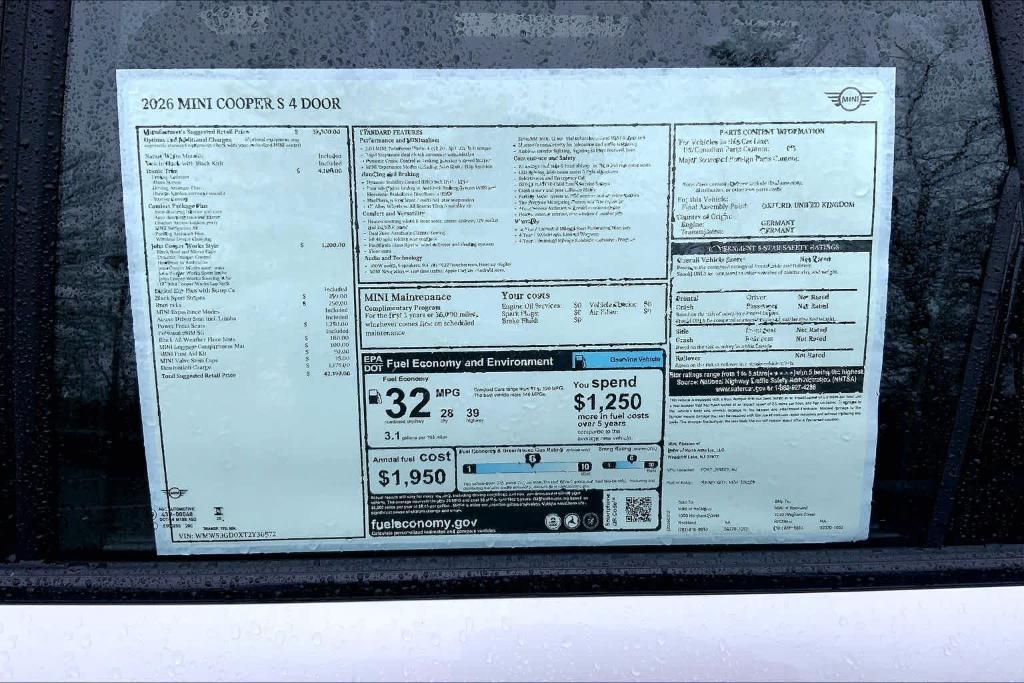 new 2026 MINI Hardtop car, priced at $42,390