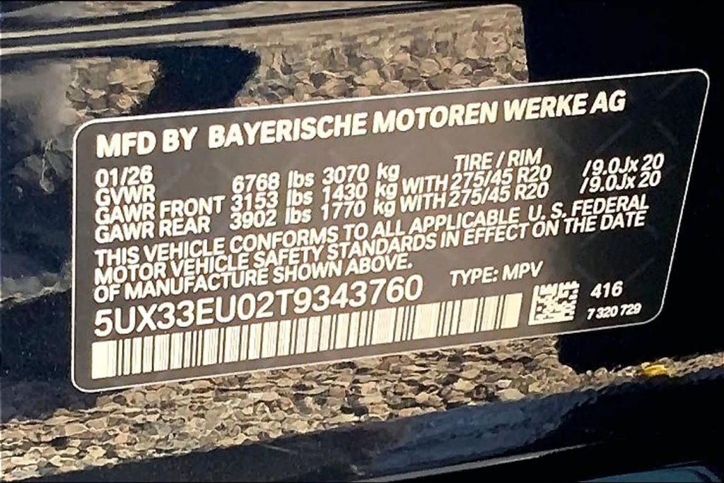 new 2026 BMW X5 car, priced at $102,575