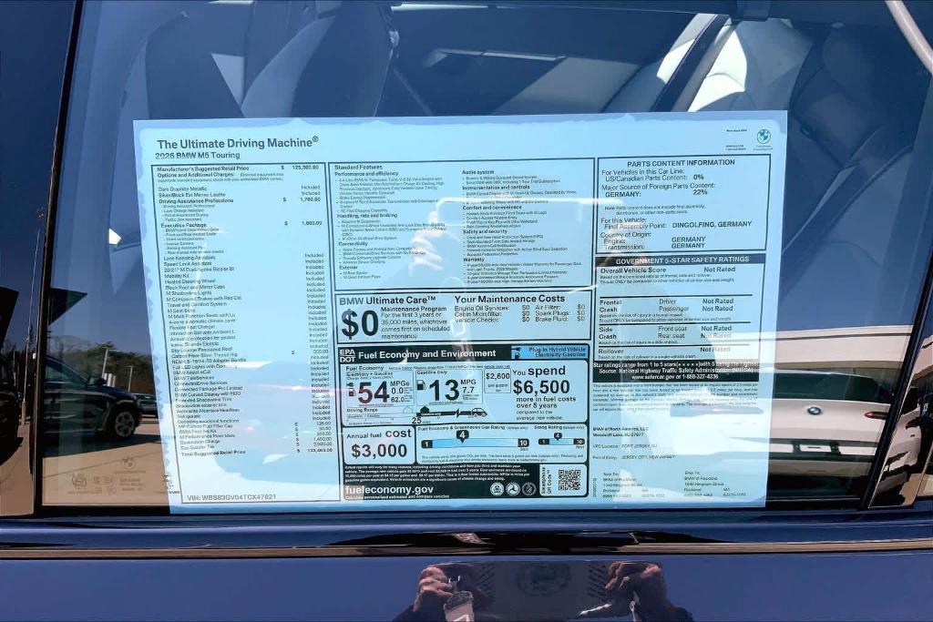 new 2026 BMW M5 car, priced at $133,485